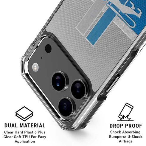 NFL Detroit Lions Vintage iPhone 18 Pro Clear Case