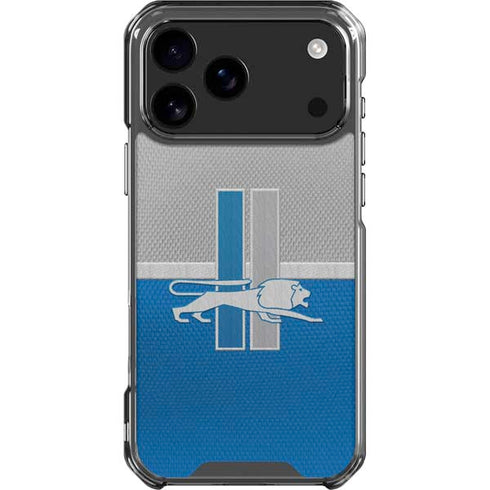 NFL Detroit Lions Vintage iPhone 18 Pro Max Clear Case