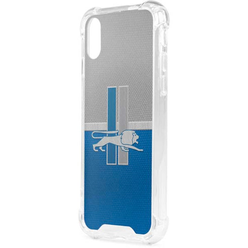 NFL Detroit Lions Vintage iPhone XS Clear Case