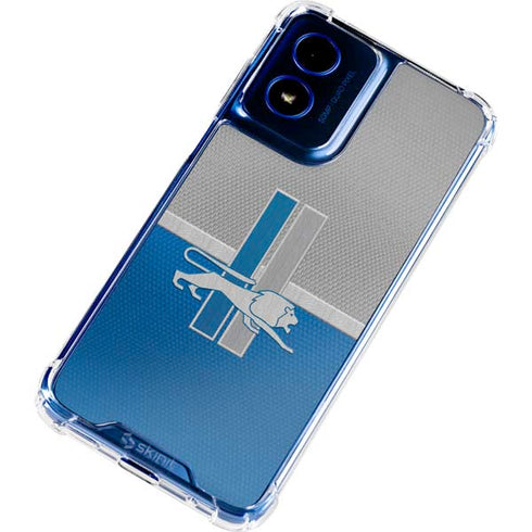 NFL Detroit Lions Vintage Moto G 5G (2024) Clear Case