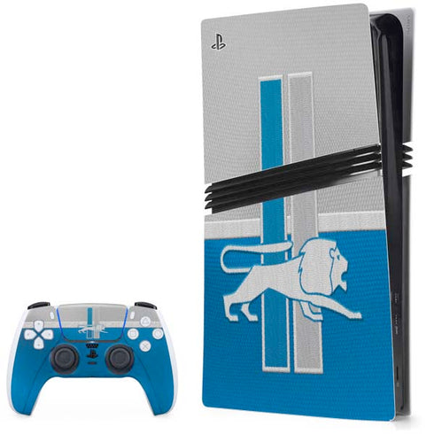 NFL Detroit Lions Vintage PS5 Pro Bundle Skin