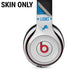 NFL Detroit Lions White Striped Beats Solo 3 Wireless Skin