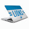 NFL Detroit Lions White Striped HP Elitebook Skin