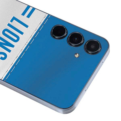NFL Detroit Lions White Striped Galaxy A36 5G Skin