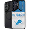 NFL Detroit Lions White Striped Galaxy S24 FE Kickstand Case