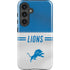 NFL Detroit Lions White Striped Galaxy S25 Impact Case