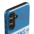 NFL Detroit Lions White Striped Galaxy S25 Impact Case