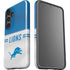 NFL Detroit Lions White Striped Galaxy S25 Impact Case