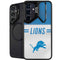 NFL Detroit Lions White Striped Galaxy S25 Kickstand Case