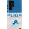 NFL Detroit Lions White Striped Galaxy S25 Ultra Impact Case