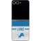 NFL Detroit Lions White Striped Galaxy Z Flip6 Skin