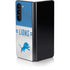 NFL Detroit Lions White Striped Galaxy Z Fold5 5G Skin