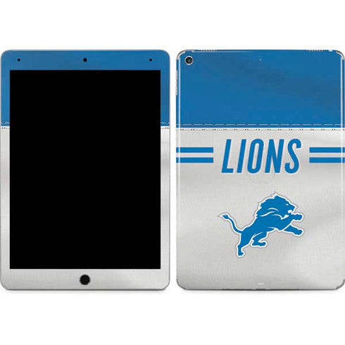 NFL Detroit Lions White Striped iPad Skins