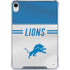 NFL Detroit Lions White Striped iPad 11th Gen (2025) Clear Case