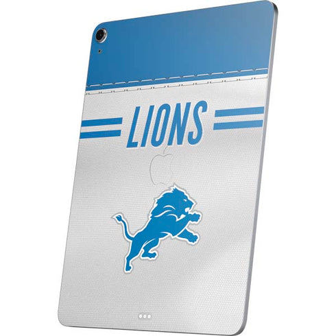 NFL Detroit Lions White Striped Apple iPad Air Skin