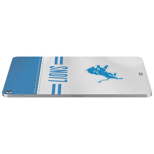 NFL Detroit Lions White Striped Apple iPad Air Skin