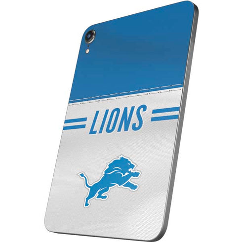 NFL Detroit Lions White Striped Apple iPad Mini Skin