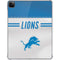 NFL Detroit Lions White Striped iPad Pro 11in (2024) Clear Case
