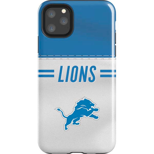 NFL Detroit Lions White Striped iPhone Cases