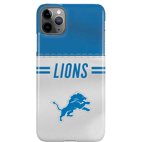 NFL Detroit Lions White Striped iPhone Cases