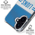 NFL Detroit Lions White Striped iPhone 16 Plus Clear Case