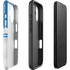 NFL Detroit Lions White Striped iPhone 16 Plus Impact Case