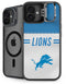 NFL Detroit Lions White Striped iPhone 16 Plus Kickstand Case