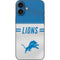 NFL Detroit Lions White Striped iPhone 16 Plus Skin