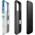NFL Detroit Lions White Striped iPhone 16 Pro Impact Case