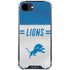 NFL Detroit Lions White Striped iPhone 16e Clear Case
