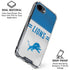 NFL Detroit Lions White Striped iPhone 16e Clear Case