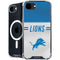 NFL Detroit Lions White Striped iPhone 16e MagSafe Case