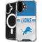 NFL Detroit Lions White Striped iPhone 17 MagSafe Case