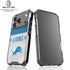 NFL Detroit Lions White Striped iPhone 18 Pro Clear Case