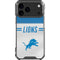 NFL Detroit Lions White Striped iPhone 18 Pro Max Clear Case