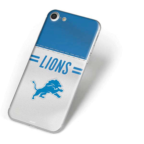 NFL Detroit Lions White Striped iPhone 8 Skin