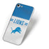 NFL Detroit Lions White Striped iPhone 8 Skin