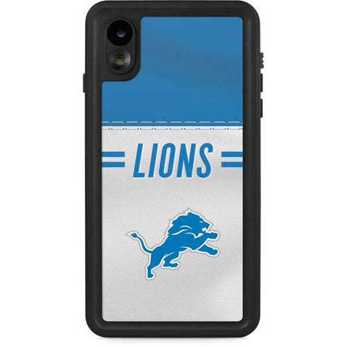NFL Detroit Lions White Striped iPhone Cases