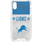 NFL Detroit Lions White Striped iPhone XS Clear Case