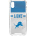 NFL Detroit Lions White Striped iPhone XS Clear Case