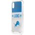 NFL Detroit Lions White Striped iPhone XS Clear Case