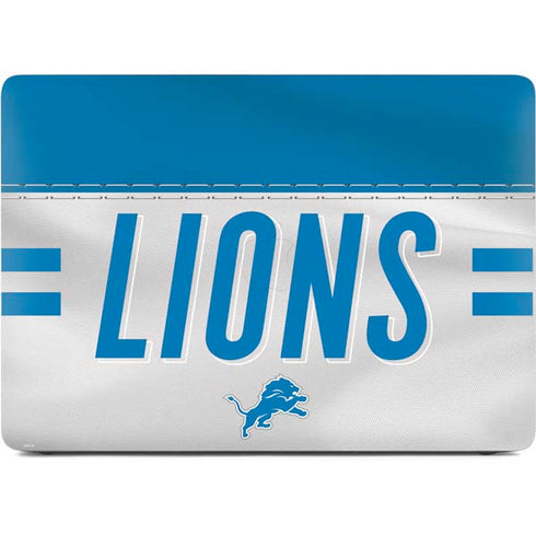 NFL Detroit Lions White Striped Apple MacBook Air Skin