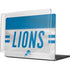 NFL Detroit Lions White Striped MacBook Pro 14in (2021-24) Case plus Skin