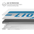 NFL Detroit Lions White Striped MacBook Pro 14in (2021-24) Case plus Skin