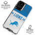 NFL Detroit Lions White Striped Moto G Power 5G (2024) Clear Case