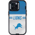 NFL Detroit Lions White Striped Otterbox Defender iPhone Skin