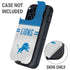 NFL Detroit Lions White Striped Otterbox Defender iPhone Skin