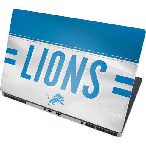 NFL Detroit Lions White Striped Dell Precision Skin