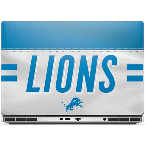 NFL Detroit Lions White Striped Dell Precision Skin
