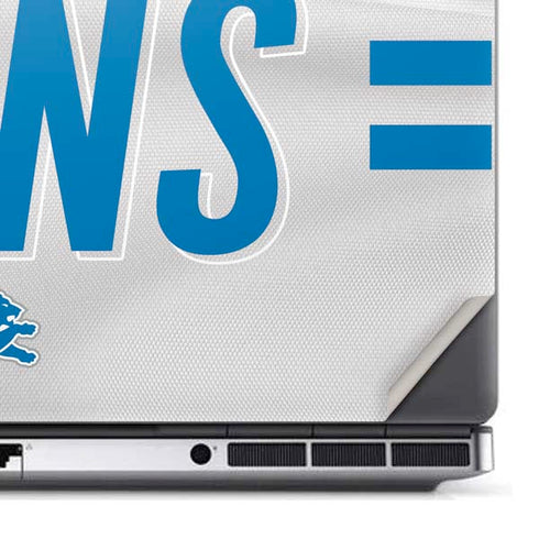 NFL Detroit Lions White Striped Dell Precision Skin